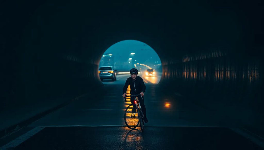 abogado de accidente de bicicleta por falla de iluminacion en tunel de ciclistas