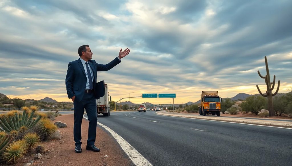 abogado de accidente de trailer en loop 101 por rafagas de viento en