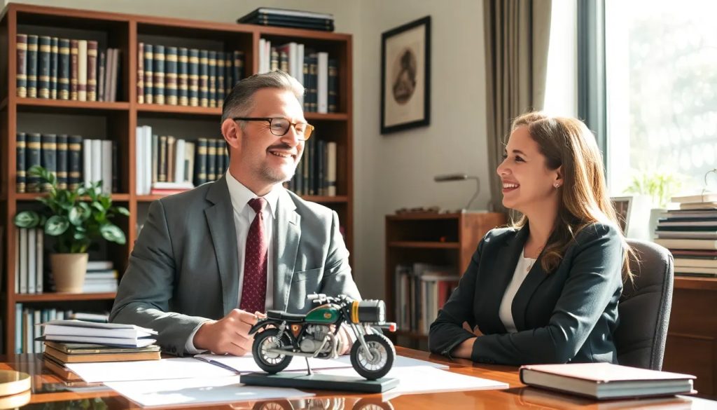 abogado de lesiones por accidente de moto con litigio federal