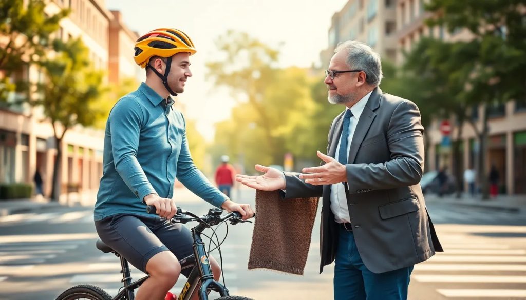 abogado para accidente de bicicleta con conductor agresivo en via publica