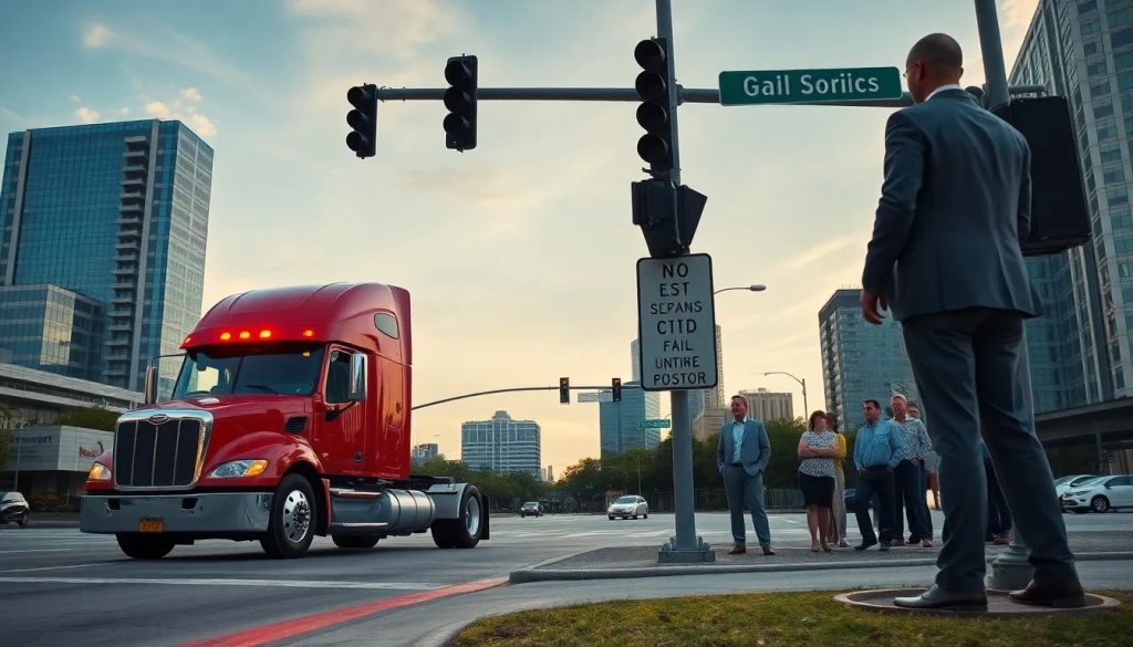 abogado para accidente de camion tractor por mala senalizacion en houston