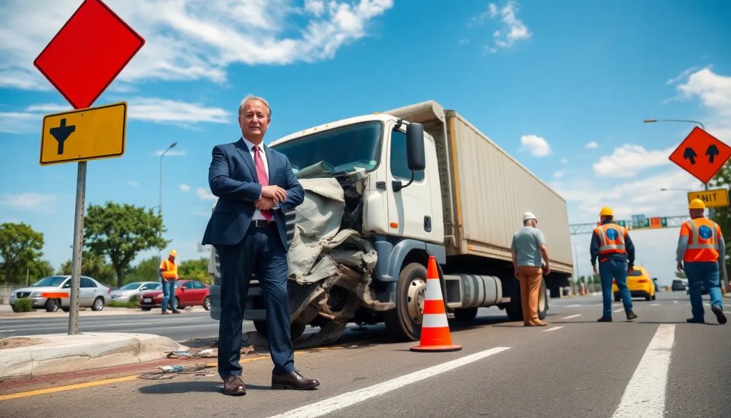 abogado para accidente de tractocamion con dano a la infraestructura