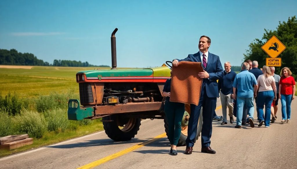 abogado para accidente de tractor en carretera por mala senalizacion en ohio