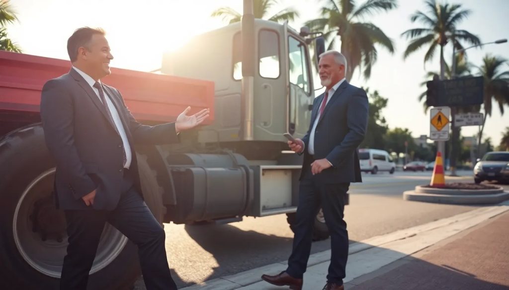 abogado para accidente de tractor remolque por falla de luz direccional en miami fl
