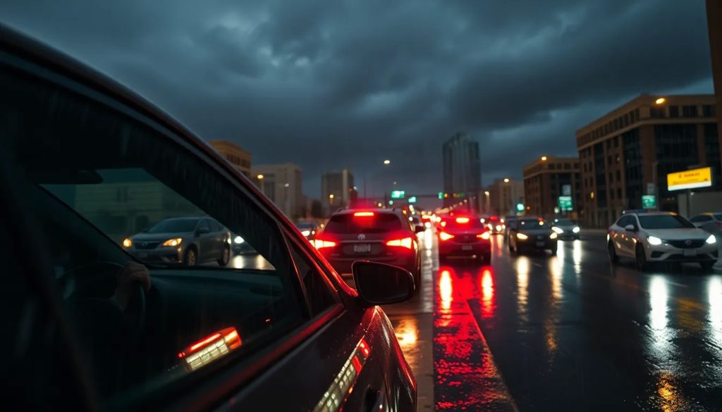 accidente de auto en phoenix por conduccion peligrosa en lluvia