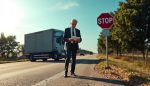 accidente de camion por conductor que ignoro la senal de stop abogado