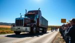 accidente de camion tractor por desviacion de ruta ilegal en ee uu