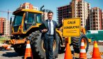 accidente de camion tractor por mala senalizacion en sitio de construccion abogado