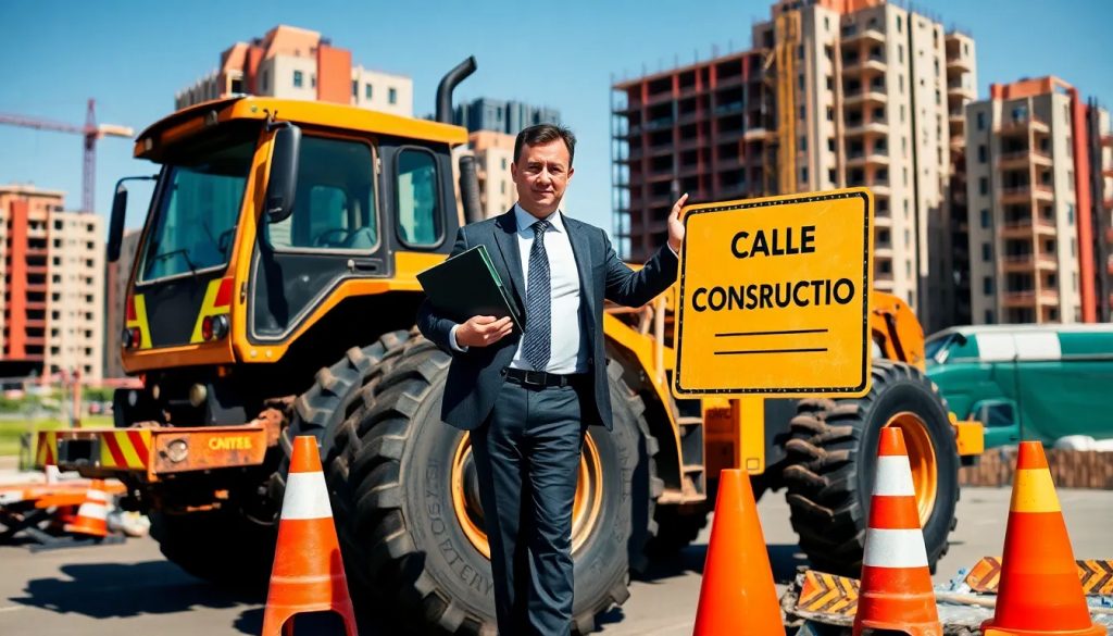 accidente de camion tractor por mala senalizacion en sitio de construccion abogado