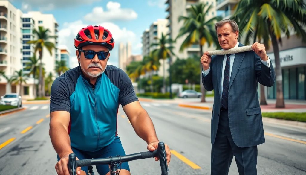 accidente de ciclista por baches en condado de miami dade fl abogado