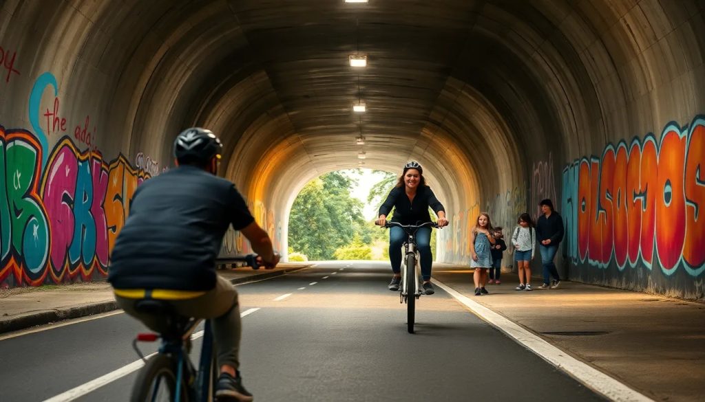 accidente de ciclista por falla de senalizacion en tunel abogado