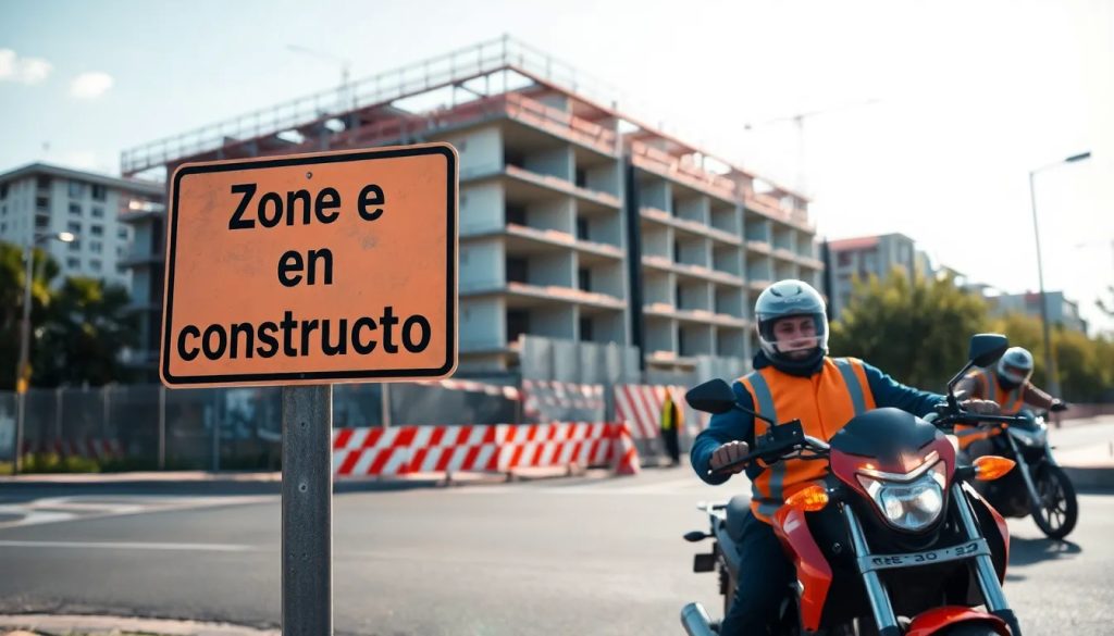 accidente de moto por falta de senalizacion de la zona de construccion abogado