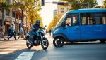accidente de moto por vehiculo que no cedio el paso en la interseccion