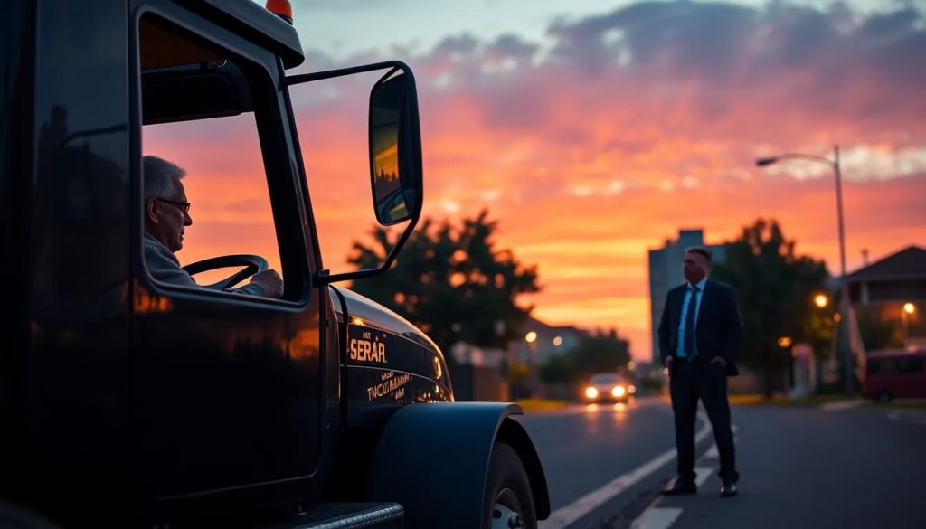 accidente de tractor trailer con conductor mayor de edad y falta de vision abogado