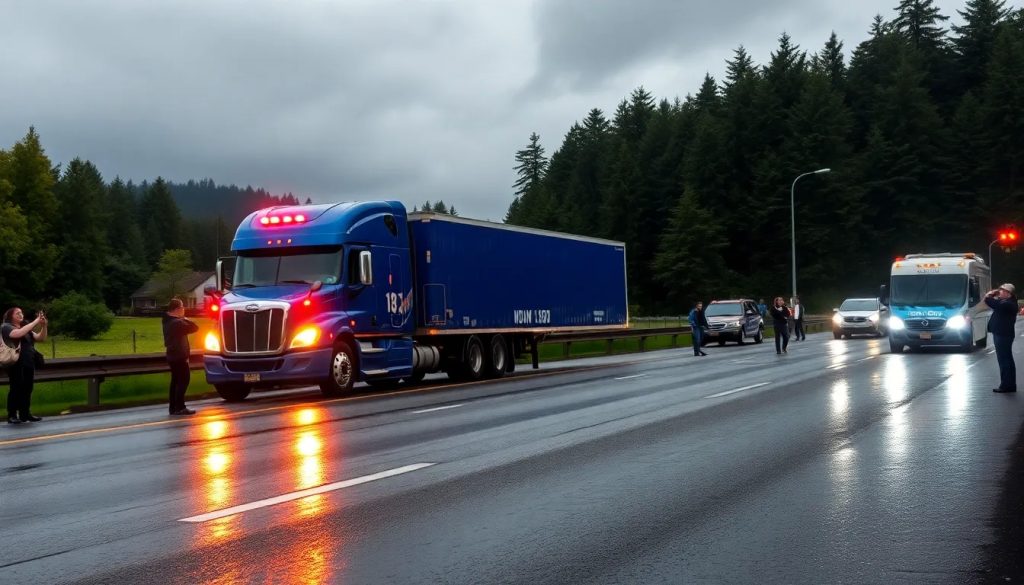 demanda por accidente de 18 ruedas en portland or por mal clima i 5