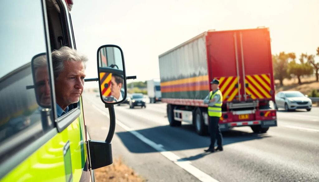 demanda por accidente de 18 ruedas por conduccion sin espejos laterales