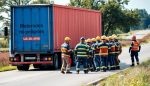 demanda por accidente de camion con fuga de material toxico