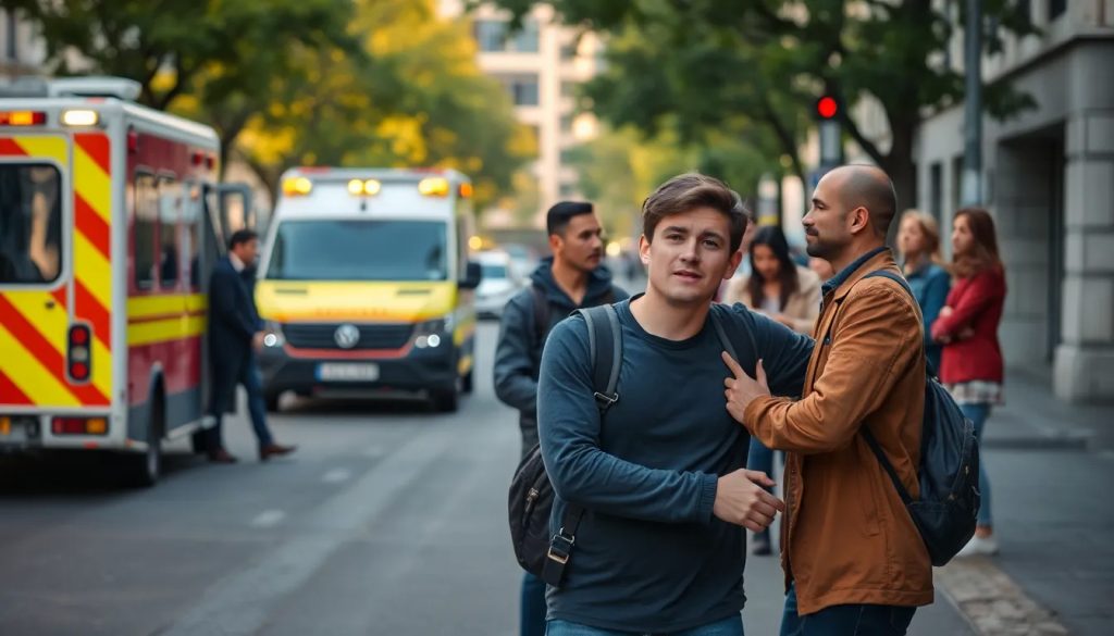 demanda por accidente de camion con lesiones por impacto en calle de sentido unico