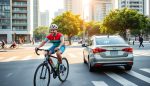 demanda por accidente de ciclista con coche uberlyft en ee uu