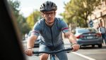 demanda por accidente de ciclista por conductor que hace gestos agresivos