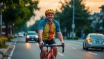 demanda por accidente de ciclista por falla de luz de freno del automovil