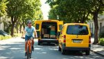 demanda por accidente de ciclista por objetos que caen de vehiculo de reparto