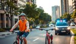 demanda por accidente de ciclista por vehiculo de la policia en persecucion