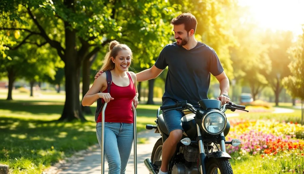 demanda por accidente de moto con lesion de cuello y fusion espinal