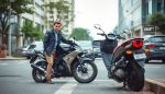 demanda por accidente de moto contra empresa de reparto negligente