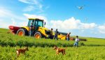 demanda por accidente de tractor por negligencia en el campo por maquinaria