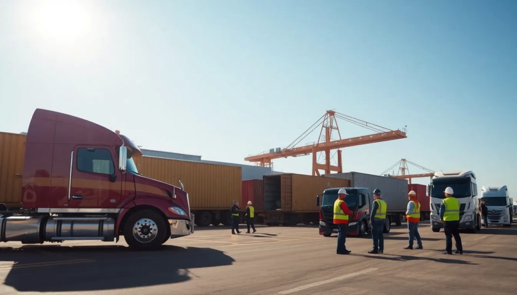 demanda por accidente de tractor trailer por negligencia en la terminal de carga