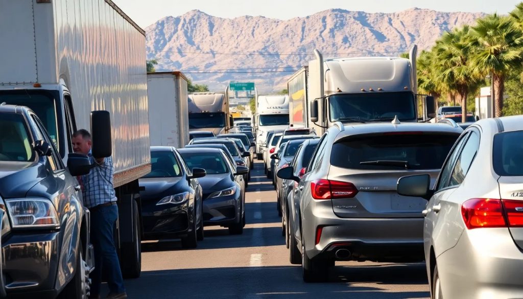 demanda por accidente de trailer con multiples vehiculos en