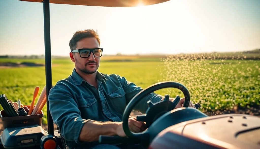 lesiones oculares por particulas en accidente de tractor