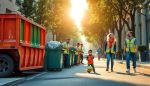 lesiones por accidente de camion de basura o reciclaje